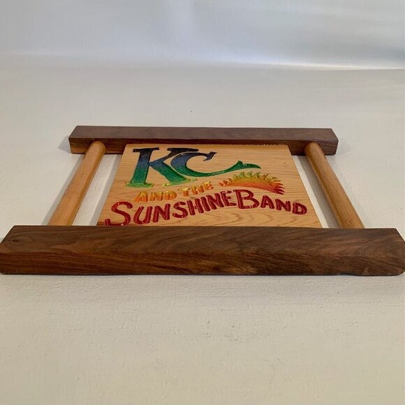 KC and The Sunshine Band Wood Sign Plaque 70's Rock Colorful Wooden Wall Art 10" - Picture 5 of 8